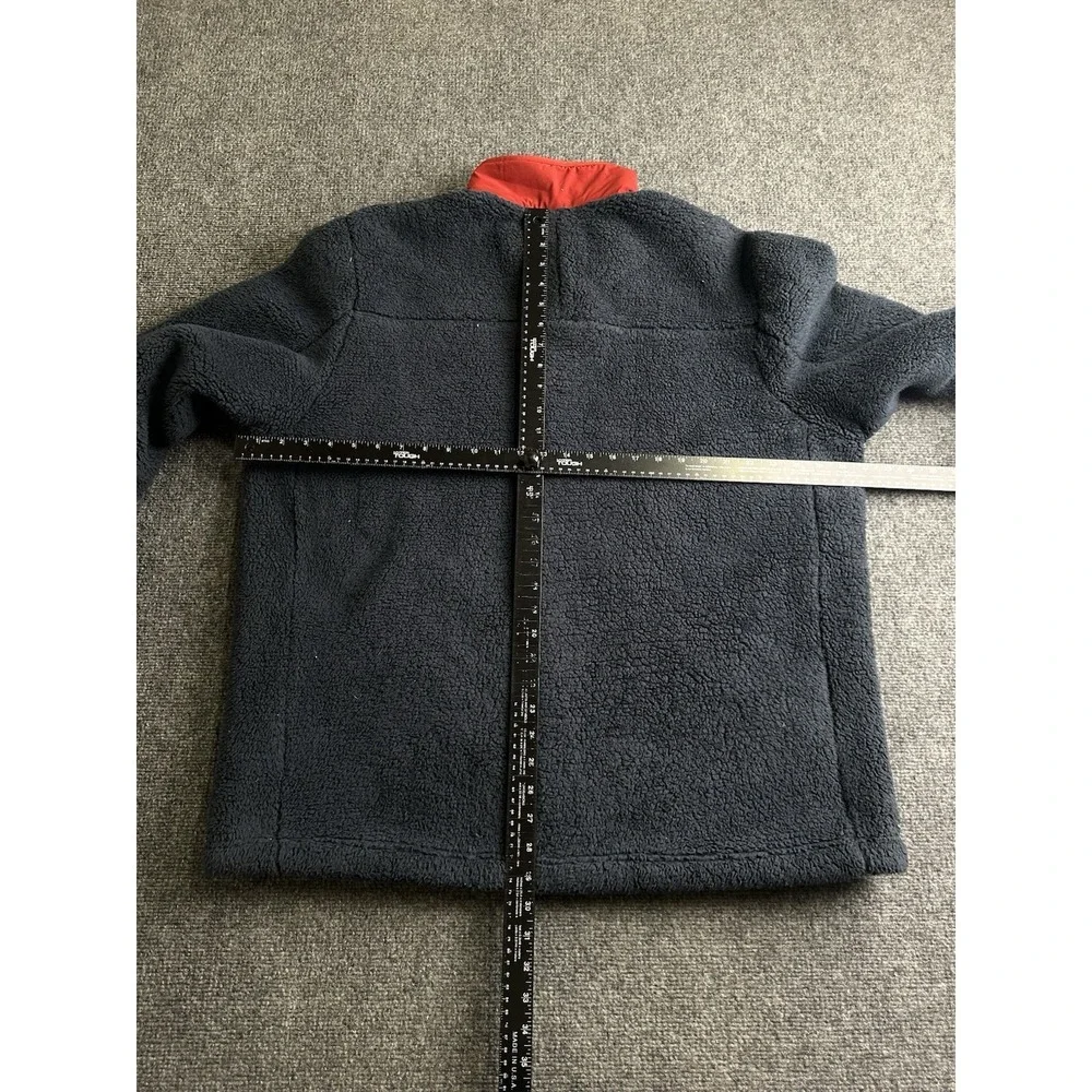 Mens The North Face Sherpa Fleece Jacket Full Zip Navy, Size 2XL